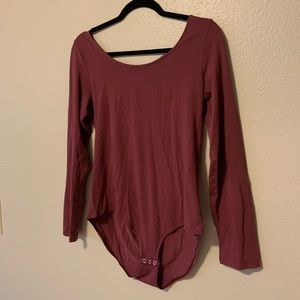 American Eagle CottonStretch criss-cross bodysuit